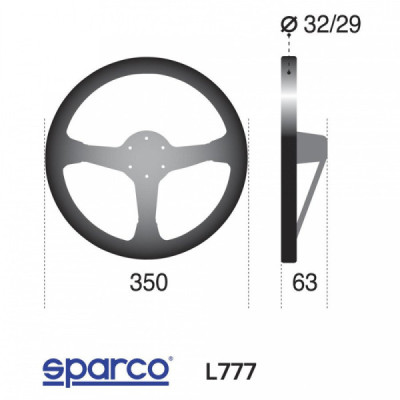 Kierownica skórzana Sparco L777