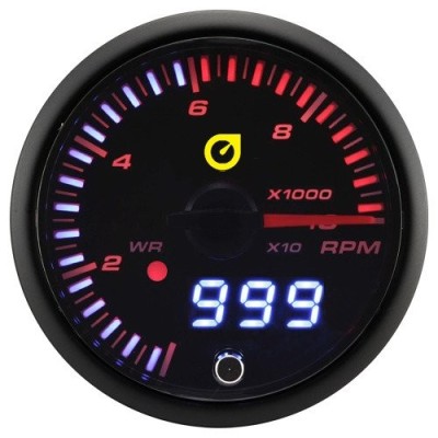 Wskaźnik obrotów / Obrotomierz Auto Gauge - WARNING LED